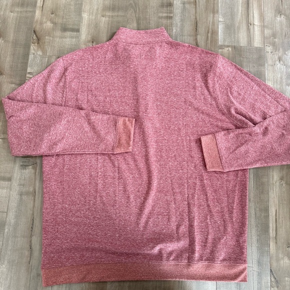 Johnnie-O Quarter Zip Sweater Red Heather Men 2XL Sully Crimson - Picture 4 of 8